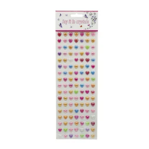 Sticker joyas corazón surtido de colores
