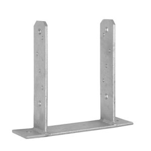 BASE GALVANIZADA FORMA T PARA POSTE 9X9CM