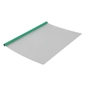 Folder plástico transparente con venilla