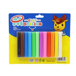 Plasticina en barra 12 colores