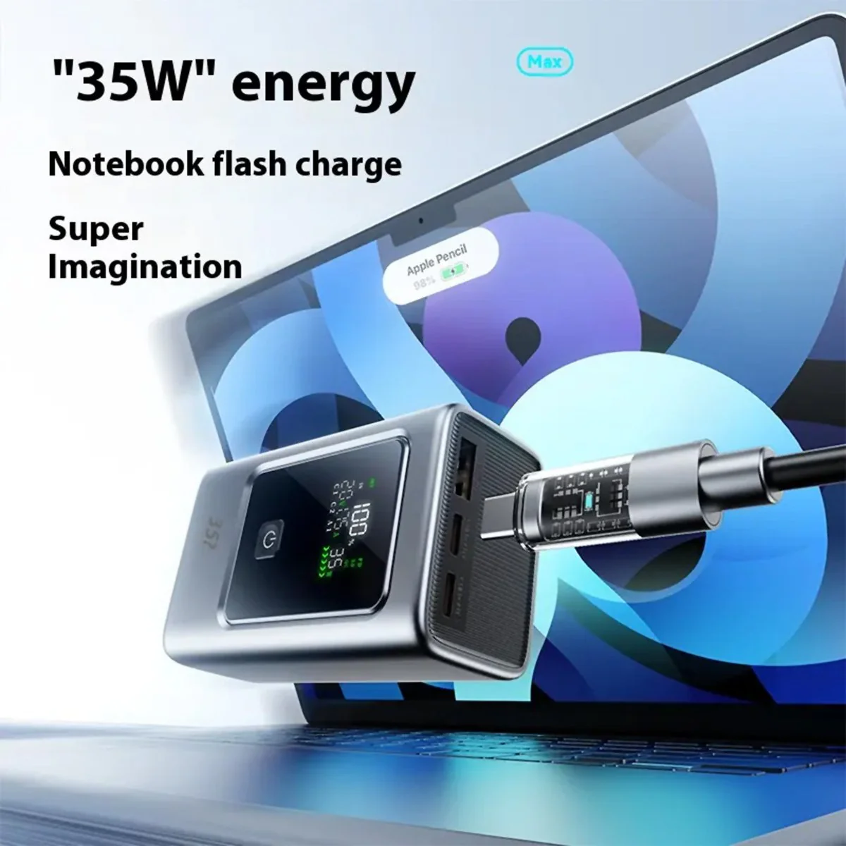 Cargador PowerBank Almalux®, Batería Externa de Carga Súper Rápida de 10.000 mAH y 35W - Imagen 4